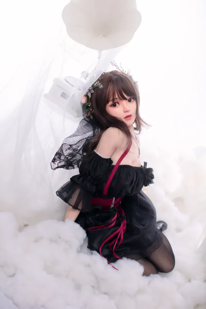 149cm (4ft11) C-Cup Petite & Lightweight Silicone Head + TPE Body Hybrid Sex Doll Linlan, Head Convallaria